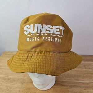 Sunset Music‎ Festival Reversible Yellow Black Red Pride Bucket Hat Packable